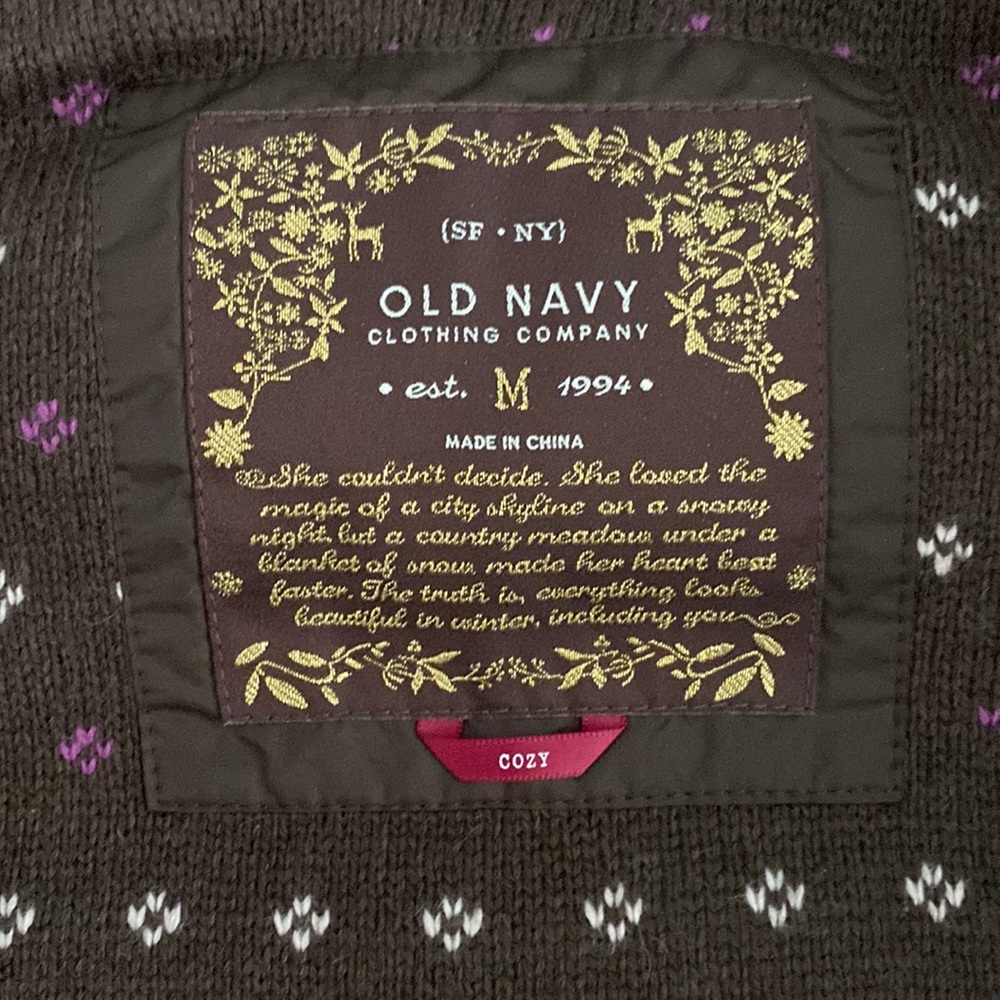 Old Navy Brown Hooded Puffer Vest - image 7